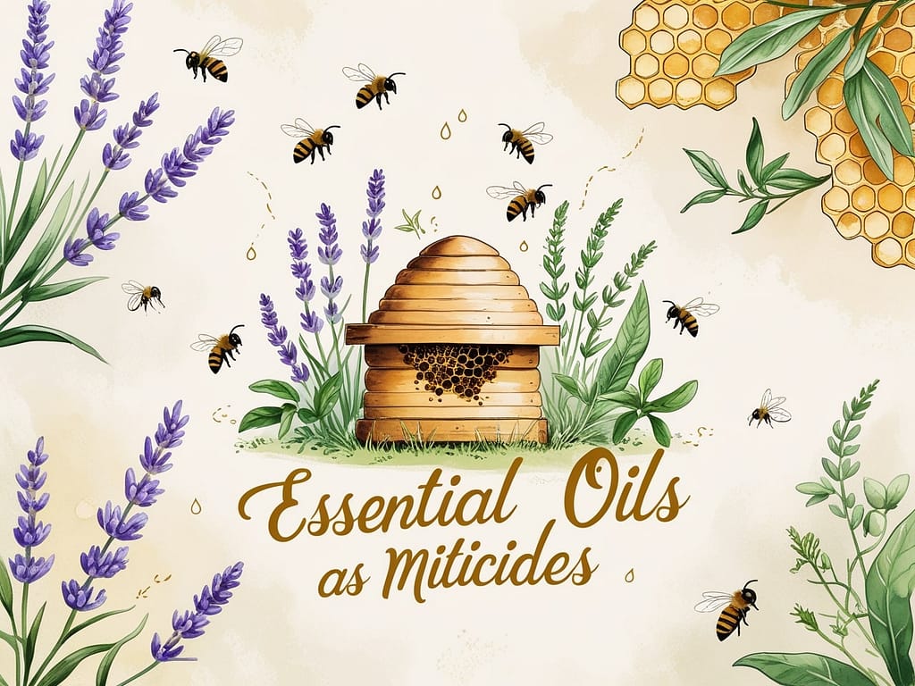 Essential oils have gained popularity for their acaricidal properties against Varroa mites.